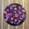 137 - 3D UV Flowers Wall Clock