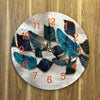 139 - 3D UV Leaves Wall Clock