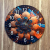 237 - 3D UV Flowers Wall Clock
