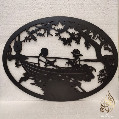 Couple on Boat Wall Hanging