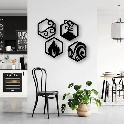 4 Hexagon Designs Wall Hanging